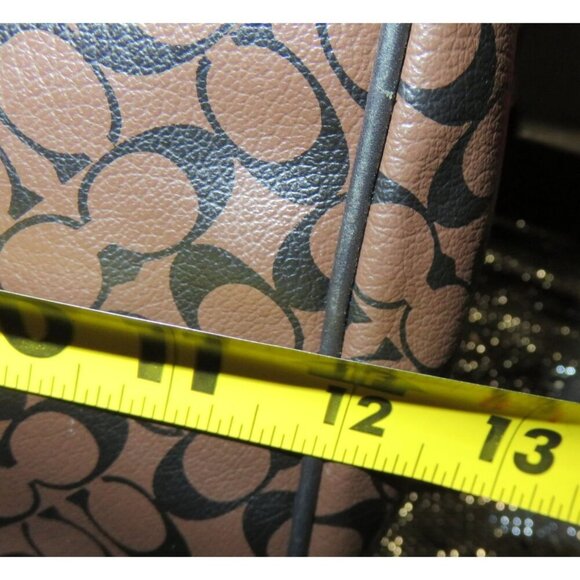 Coach 2010 Chelsea Heritage Brown & Black Coated Leather Boston Bag & wristlet - Picture 11 of 14